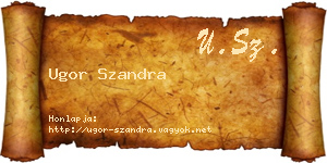 Ugor Szandra névjegykártya